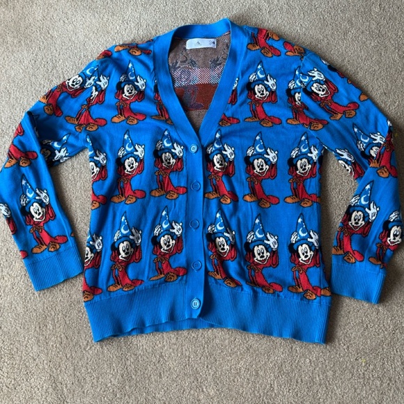 Disney Sorcerer Mickey Patterned Cardigan